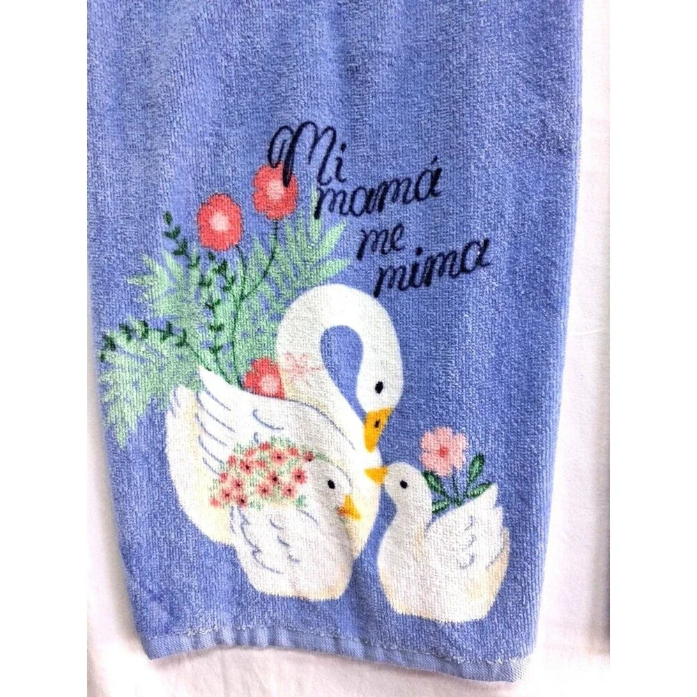 2 Country Geese Womens Blue Simple Aprons Handmade